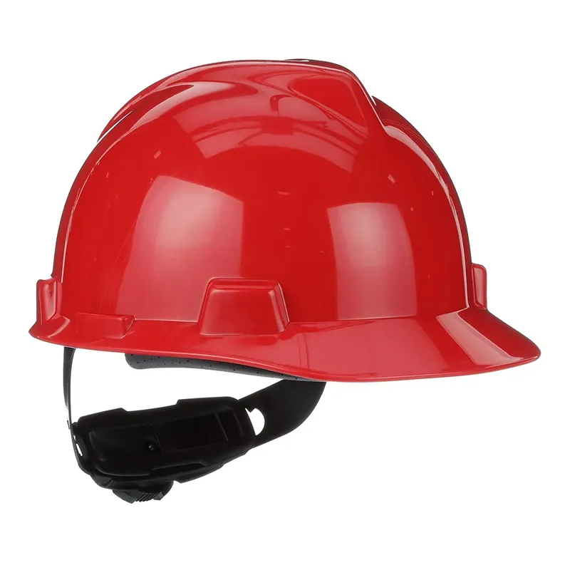 Professional Grade MSA 475363 V-Gard Cap Style Safety Hard Hat With Fas-Trac III Ratchet Suspension