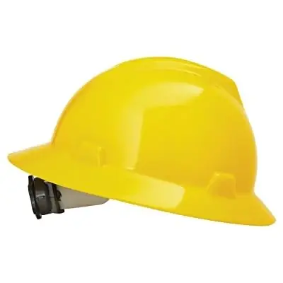 Special Discount MSA 475366 V-Gard Full-Brim Hard Hat Ratchet Suspension Size 6 1/2 - 8 Yellow