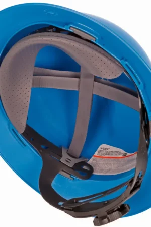 Clearance MSA 475368 V-Gard Protective Hats Fas-Trac Ratchet Hat Blue