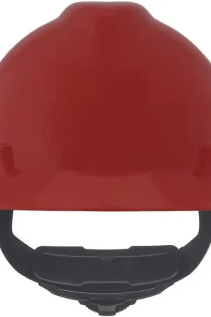 MSA 475371 V-Gard Hard Hat Fas-Trac III Red Full Brim Budget