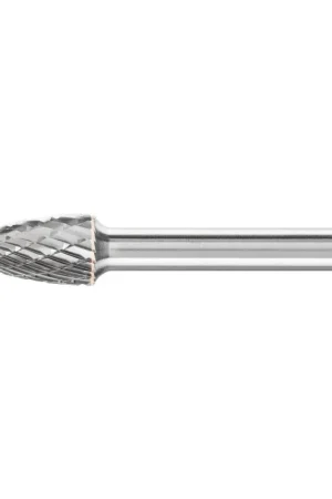 PFERD 24802 Universal Line Premium Grade Carbide Burr, Pointed End, Tree Pointed (Shape SG) Head, 3/8 in Dia Head, 3/4 in L Factory Price