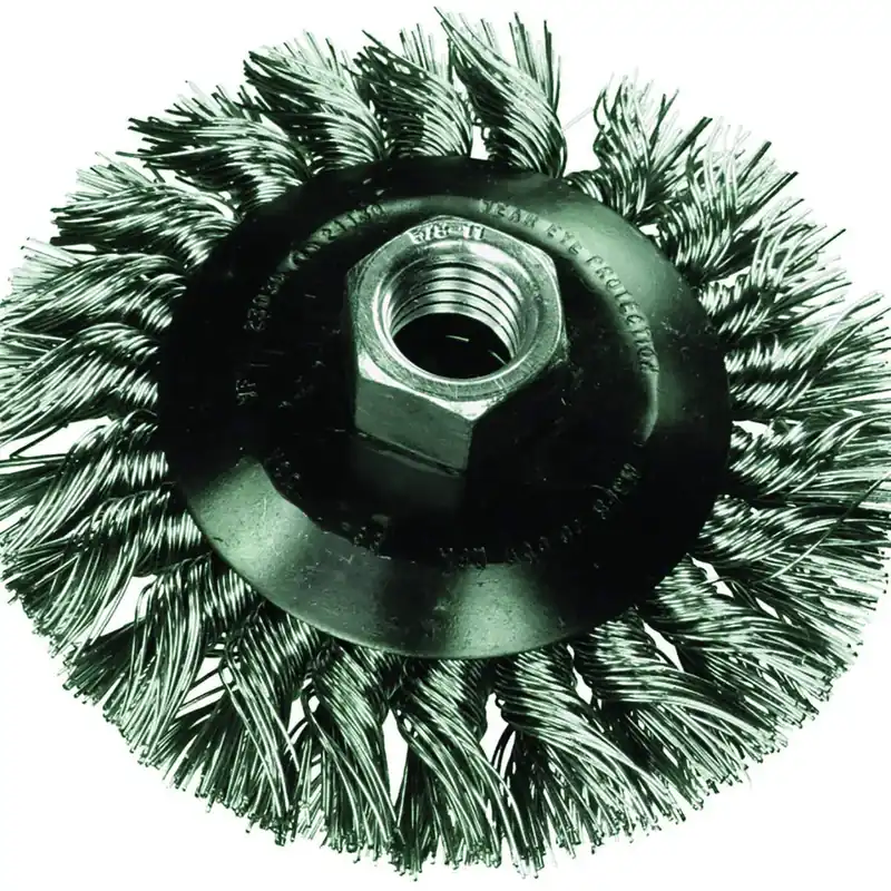 Pferd 82316 4 Mini Crimped Wire Wheel - .014 SS Wire, 5/8-11 Thread Final Sale