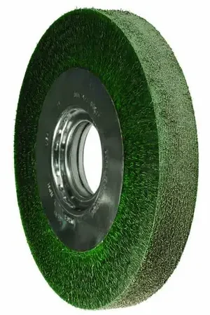 Direct From Factory Pferd 83535 ECAP Encapsulated Narrow Face Crimped Wheel Brush, Carbon Steel Wire, 8 Diameter, 1-1/4 Arbor Hole, 0.010 Wire Size, 1-1/2 Trim Length, 15/32 Face Width, 6000 RPM