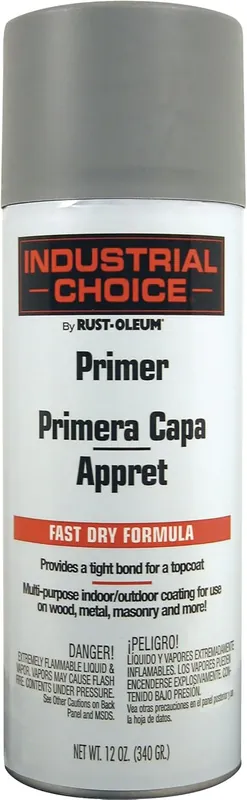 New Arrival Rust-Oleum 1680830 Industrial Choice 1600 System Multi-Purpose Spray Primer 12 oz Gray