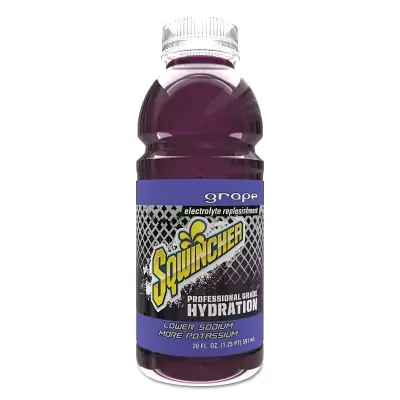 Sqwincher 159030532 Ready-To-Drink 20 oz Wide-Mouth Bottle Grape Crafted