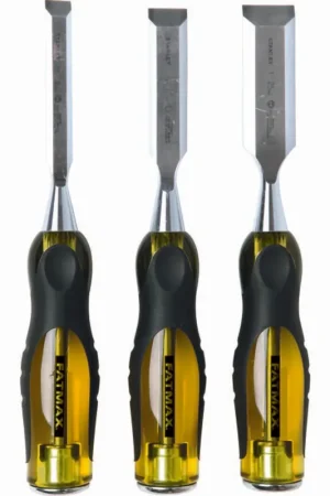 Sale Stanley 16-970 STANLEY FAAX SHORT BLADE CHISEL SET - 3 PC.