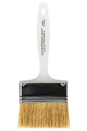 Wooster 1147-3 3-Inch Solvent Proof Chip White China Bristle Brush Next Day Delivery