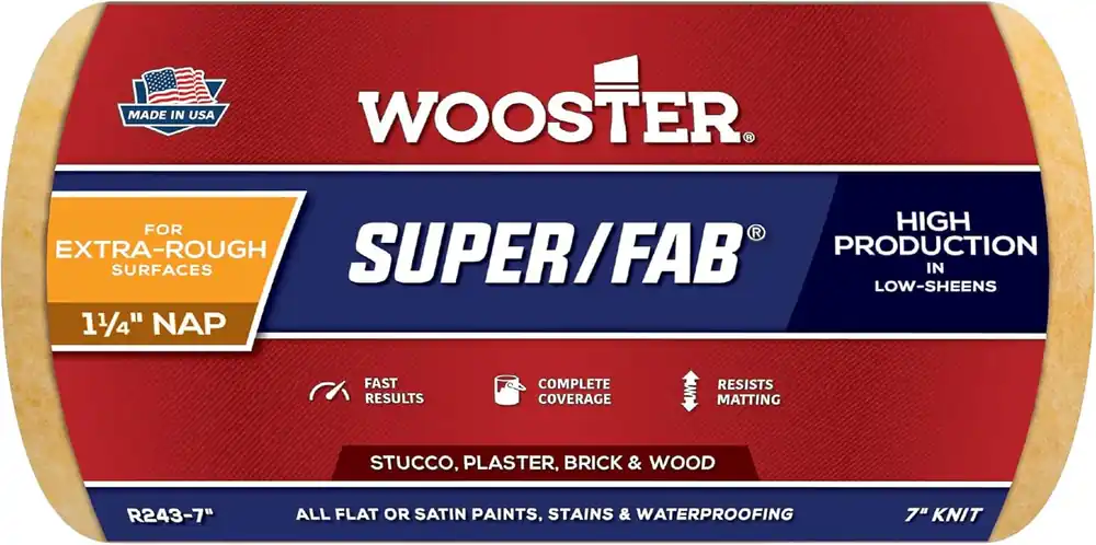 Brand New Wooster R243-7 Super/Fab Roller Cover 1-1/4 Nap 7 Inch