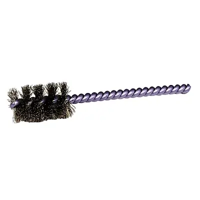 Cheap Weiler 21182 Round Power Tube Brush 0.005 Brass Wire Fill 1 Brush Length
