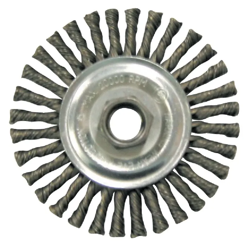 Weiler 36018 Vortec 4 In. Twisted/Knotted 0.020 In. Angle Grinder Wire Wheel Today Only