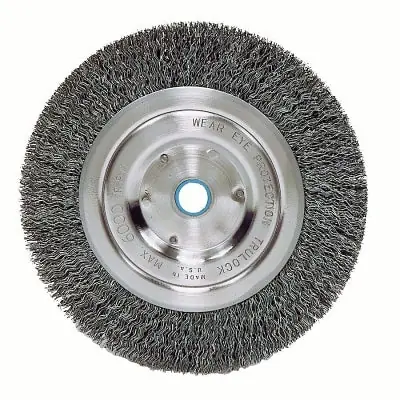 Weiler 36063 Vortec Pro Crimped Wire Wheel, 5 in D, .014 Carbon Steel, 6,000 rpm Genuine