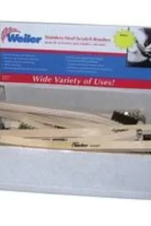 Hassle-Free Returns Weiler 61012 Stainless Steel Scratch Brush Countertop Display