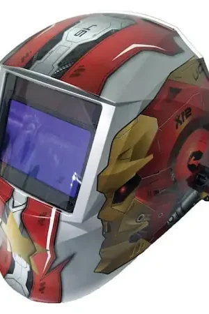 Shop Now Weldpro ASH1005 Auto Darkening Welding Helmet Silver Robot Series 900
