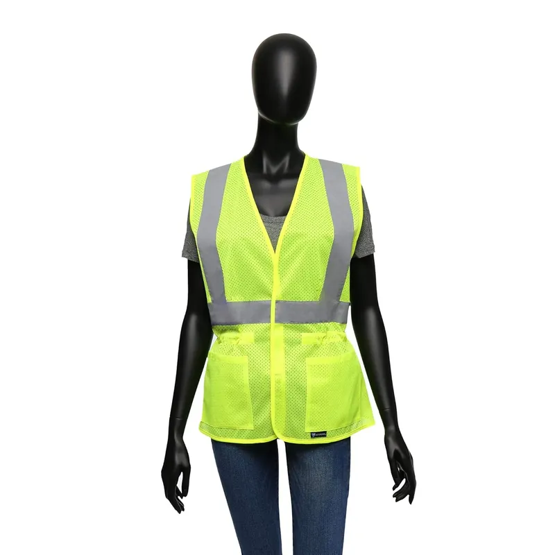 Special Offer West Chester 47207/SM Class 2 High Visibility Ladies Adjustable Vest with Reflective Tape S-M