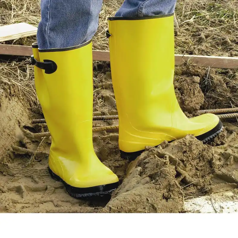Grab Now West Chester 8200/12 Rainwear 17" Yellow Slush Boot - Black Buckle & Sole