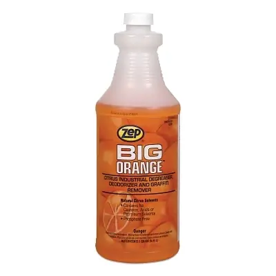 Zep 41501 Big Orange Liquid Citrus Solvent Degreaser 1 qt Bottle 12 PK Fast Shipping