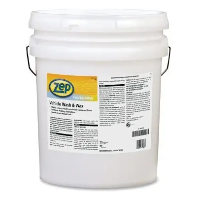 Limited Offer Zep 1041582 Vehicle Wash and Wax 5 Gallon Pail