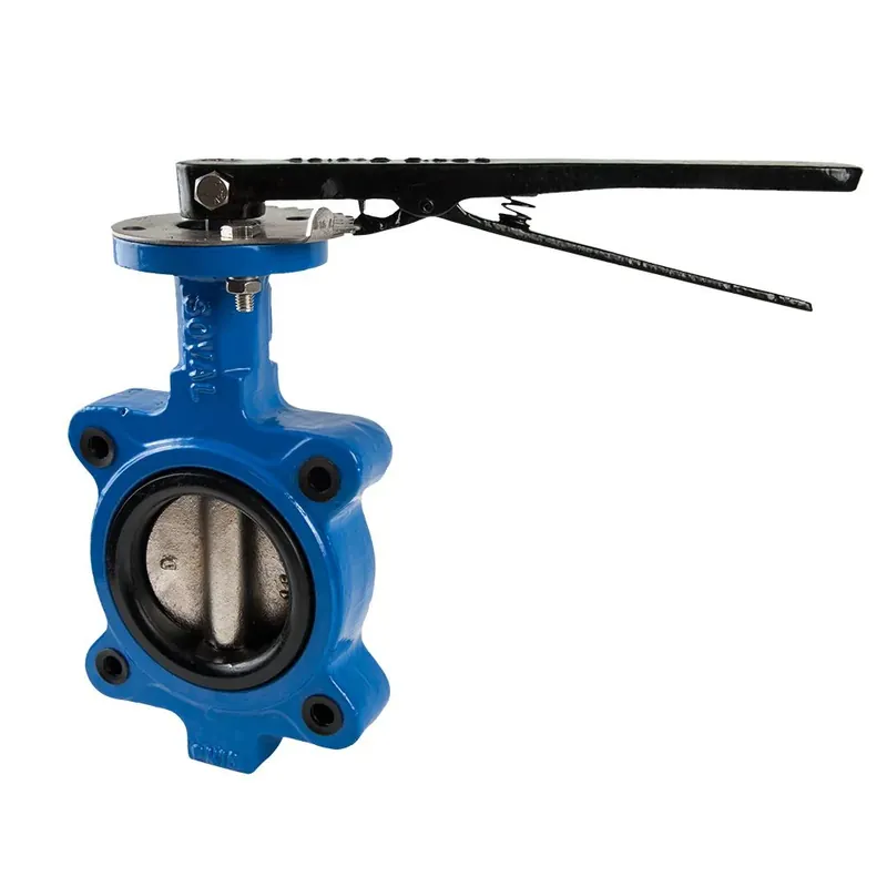 Shop Now Soval 842-100 10" Cast Iron Lug Style Butterfly Valve - Ductile Disc