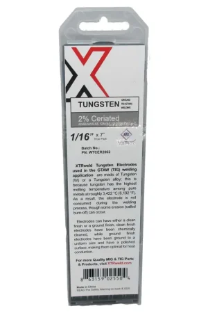 Xtrweld WTCER2020 2% Ceriated Tungsten Electrode 0.020, 10 Piece Affordable
