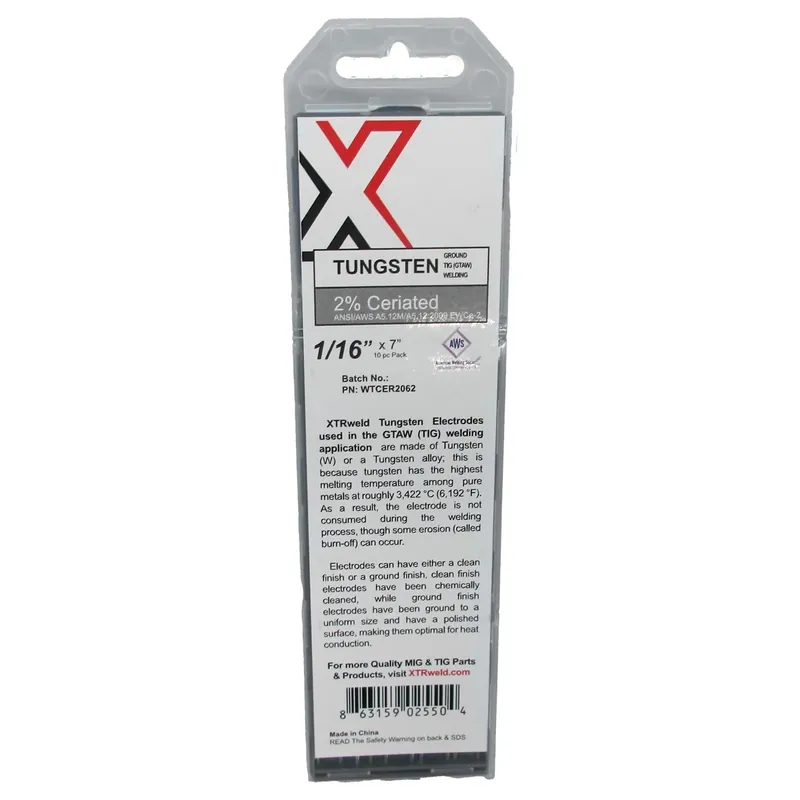 Xtrweld WTCER2020 2% Ceriated Tungsten Electrode 0.020, 10 Piece Affordable