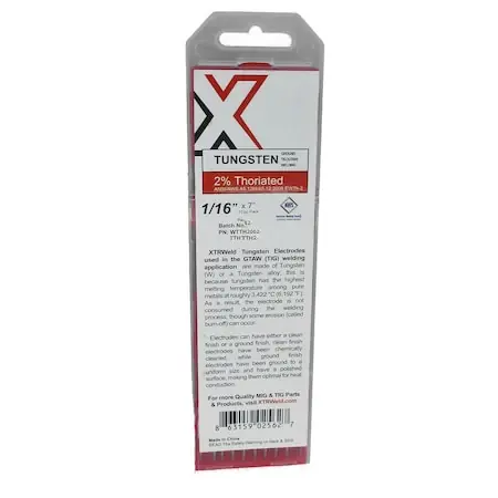 Final Sale Xtrweld WTTH2187 Tungsten Electrode 2% Thoriated 3/16 Inch 7 Inch Length 5PK