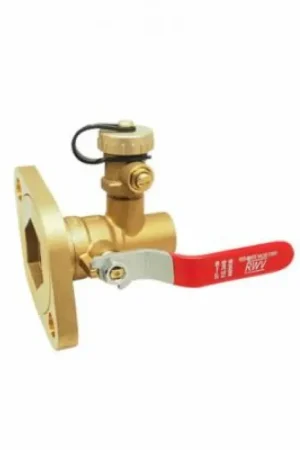 Bargain Red-White Valve 2415 1-1/4 Swt Pump Flange Ball w/ Drain