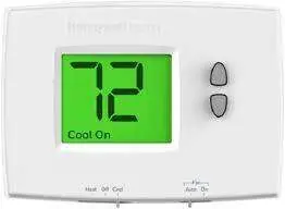 Latest Honeywell TH1110E1000/U Non-Programmable Thermostat 1 Heat/1 Cool Conventional Heat Pump 30 VAC