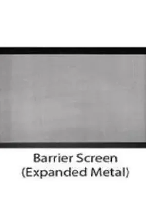 Empire DVFB36TBL Vented Gas Fireplace Barrier Screen; Black Crafted