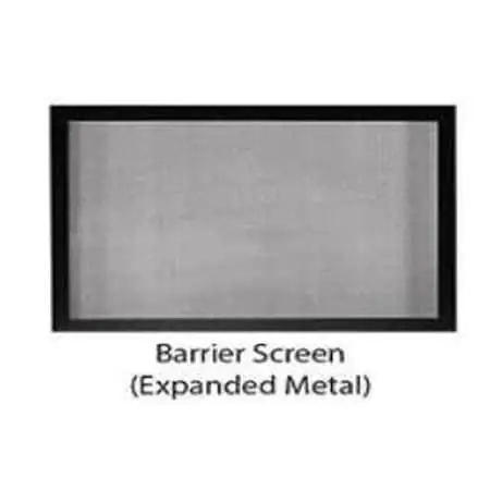 Empire DVFB36TBL Vented Gas Fireplace Barrier Screen; Black Crafted