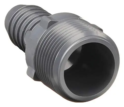 Holiday Sale Lasco 1436212 PVC Reducing Male Adapter Insert x MNPT 1-1/4 x 1-1/2 Pipe Fitting