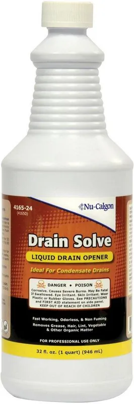 Shop Now Nu-Calgon 4165-24 Drain Solve 1 qt Drain Cleaner