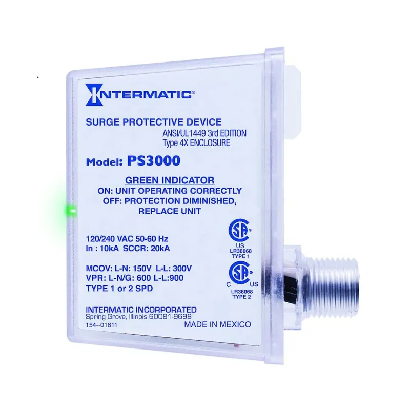 Price Drop Intermatic PS3000 Surge Protective Device 120/240 VAC 3-Year Warranty