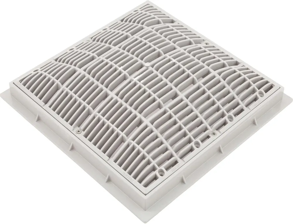Waterway Plastics 640-4720V Main Drain Grate And Frame White 12 x 12 New Arrival