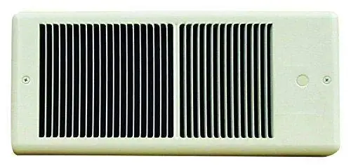 Latest TPI HF4310RP Series 4300 Low Profile Fan Forced Wall Heater Without Thermostat Standard Ivory 1000/750 W