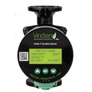 Today Only Taco VT2218-HY1-FC1A01 Viridian 00e Series Delta T Variable Speed Pump
