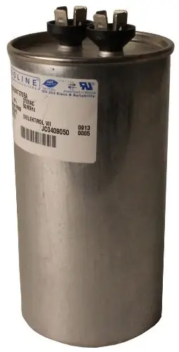 Fasco C3DR6010 Proline 60 Mfd/10 Mfd 370-V Dual Microfarad Capacitor with 2.5-Inch Base Size and 4.75-Inch Case Height Next Day Delivery