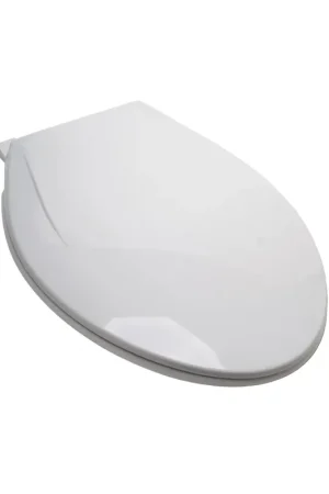 Grab Now Jones Stephens C1107S00 EZ Close White Elongated Plastic Toilet Seat Adj