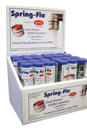 Jones Stephens A01900 2.2 GPM NPT x FNPT Slotted Spring Aerator in Polished Chrome Luxury