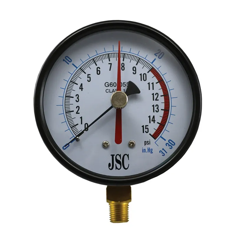 JONES STEPHENS CORP G60055 15 LB GAS TEST GAUGE (4 INCH FACE) CLASS 1A Price Drop