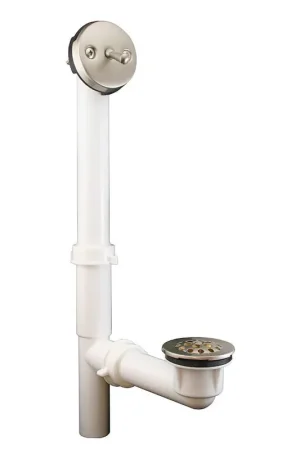 Markdown Jones Stephens P3761BN PVC Trip Lever Drain in Brushed Nickel