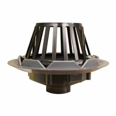 Jones Stephens R18015 4 PVC Roof Drain with Plastic Dome Discount
