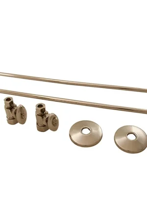 Bargain Jones Stephens S1035PS Lavatory Supply Kit 3/8 x 20 3/8 x 5/8 Straight Stop