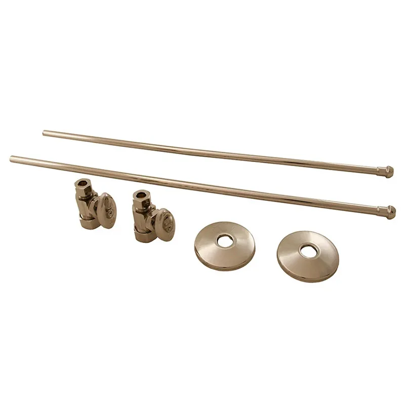 Bargain Jones Stephens S1035PS Lavatory Supply Kit 3/8 x 20 3/8 x 5/8 Straight Stop