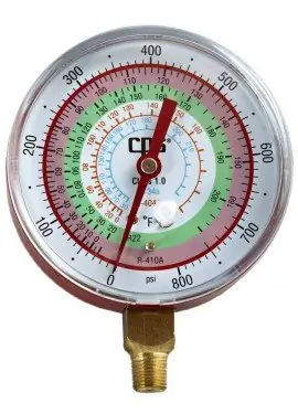 CPS Products RGH7H High Pressure Gauge, 0.25 in x 3.125 in, Metal Case Low Price