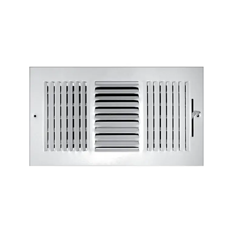 T A Industries Inc 103M08X04 Ceiling Register, 3-Way Stamped, 8 in x 4 in, Steel, White Same Day Shipping