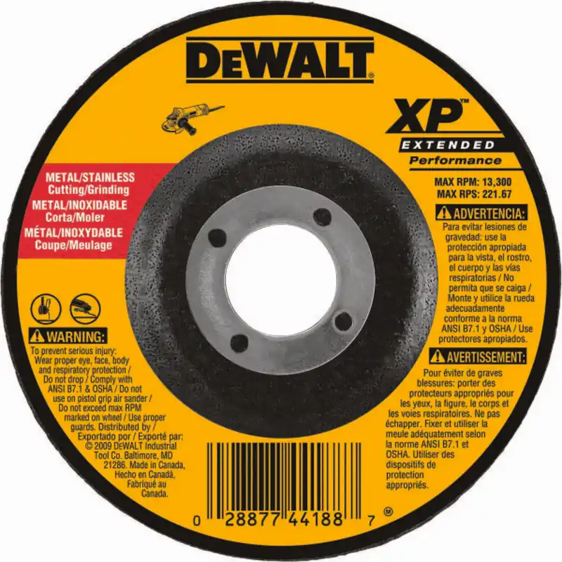 Dewalt DW8818 6" X 1/8" X 7/8" ZIRCONIA ABRASIVE Exclusive Offer
