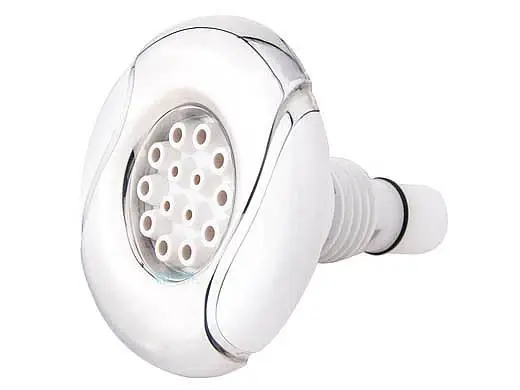Markdown Custom Molded Products 25591-140-000 Spa Master Wave Design Gunite Jet Massage Internal Stainless Steel White