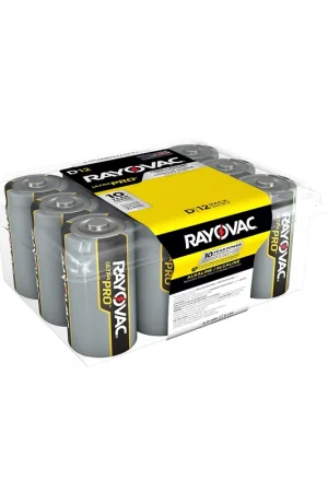 Discount Rayovac ALD-12 D Alkaline Battery 12 Pack 1.5V