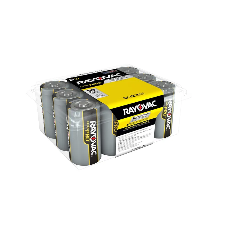 Discount Rayovac ALD-12 D Alkaline Battery 12 Pack 1.5V