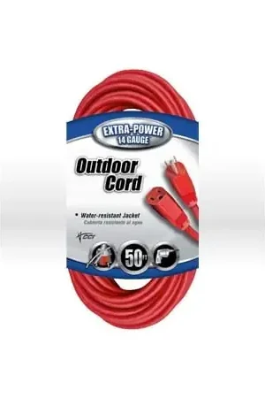 Coleman Cable 2408 Extension Cord 14/3 Sjtw 50 Feet 15 Amps 125 VAC Deal